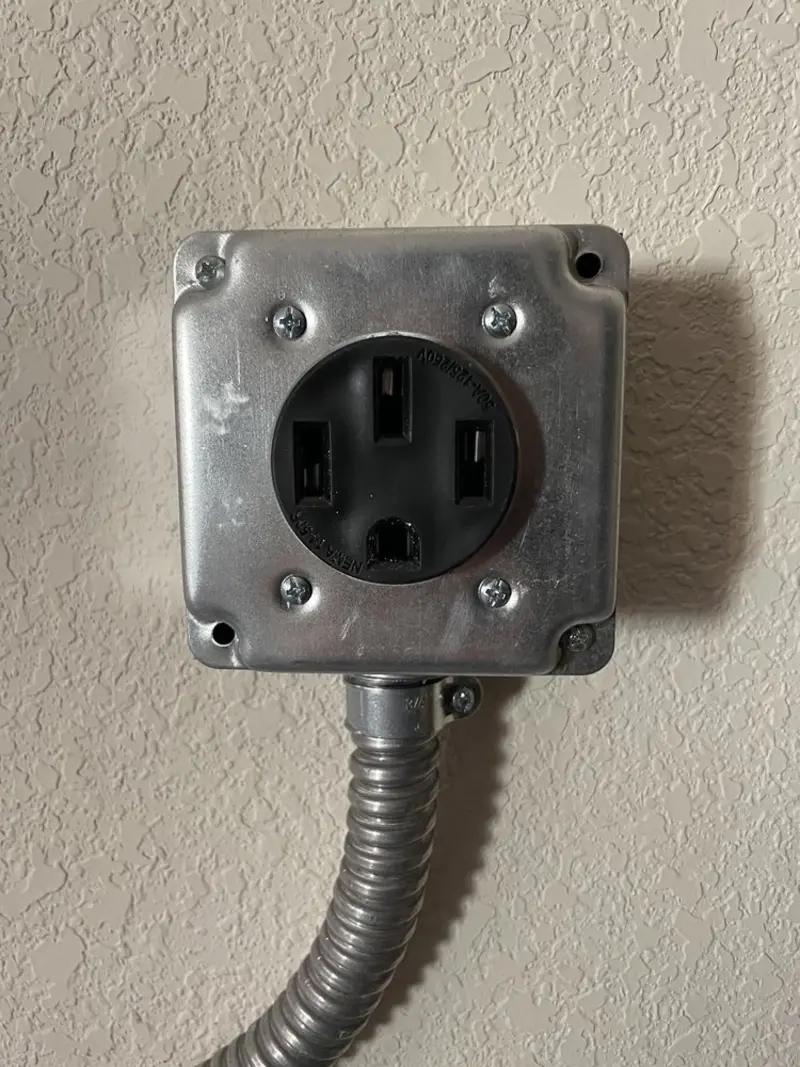 NEMA 14-50 outlet installed for Electrical Panel Upgrade in Spearfish